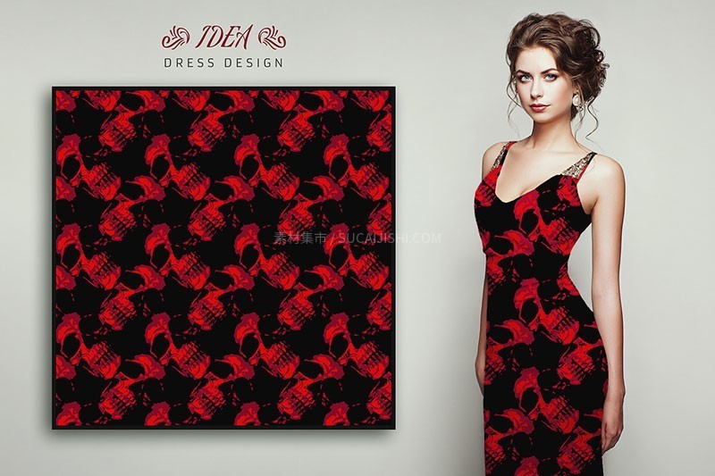 100种万圣节无缝图案背景素材,AI PAT格式